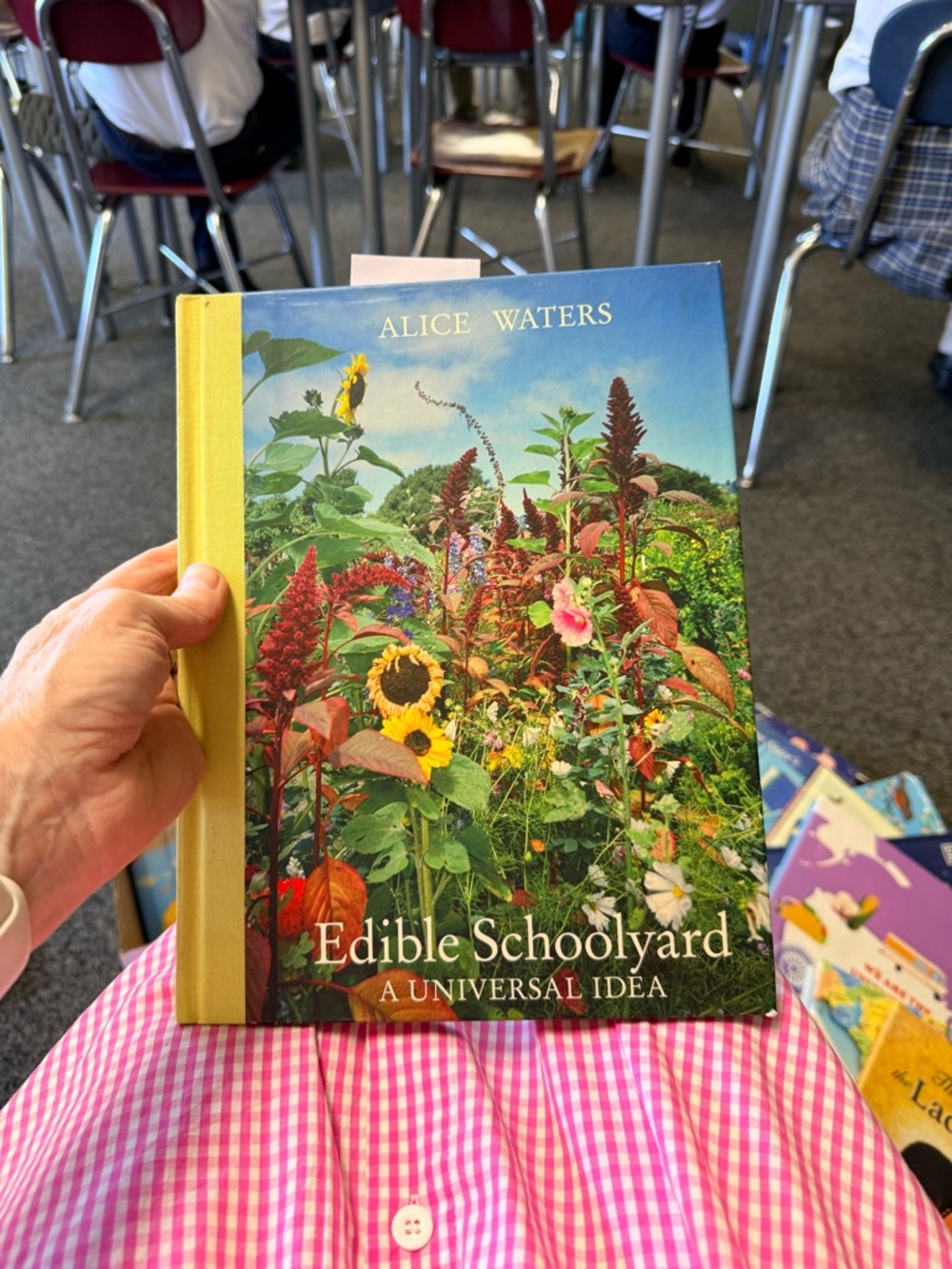 Alice Waters Edible Schoolyard Hardcover Cookbook - Yellow & Multicolor